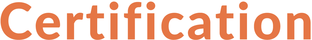Certification